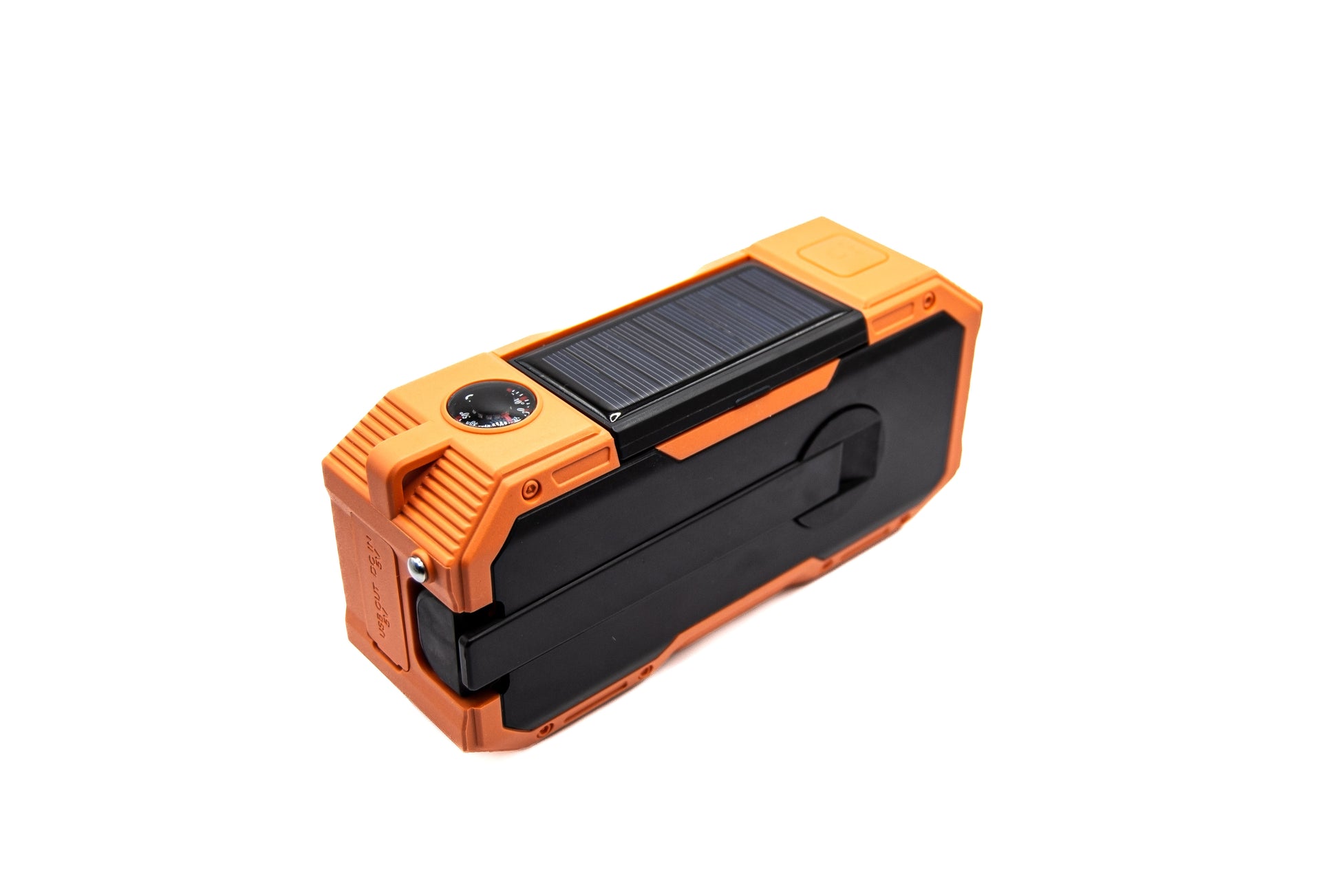 Emissimo Tec Naranya DAB+ Notfallradio Kurbelradio Solarradio Powerbank Taschenlampe USB-C Orange